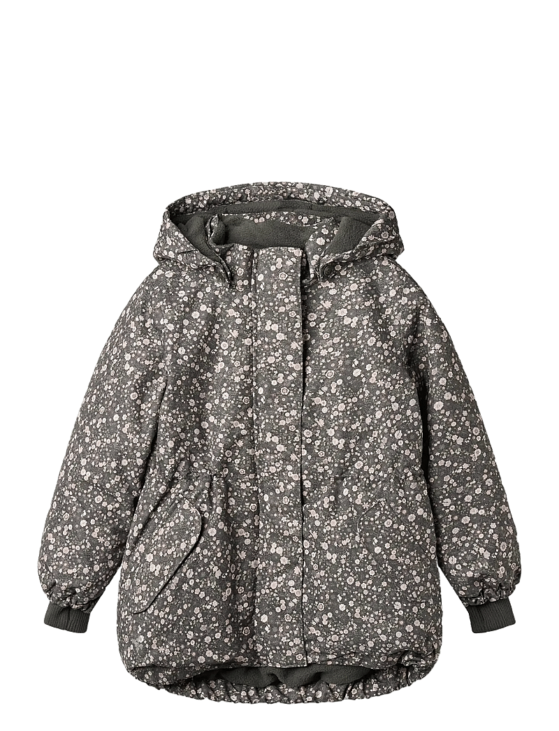 Wheat - Jacket Tove Tech - boblejakker & dunjakker - black sea open flowers - 0
