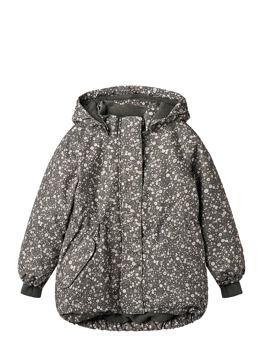 Wheat - Jacket Tove Tech - dunjackor & fodrade jackor - black sea open flowers - 0
