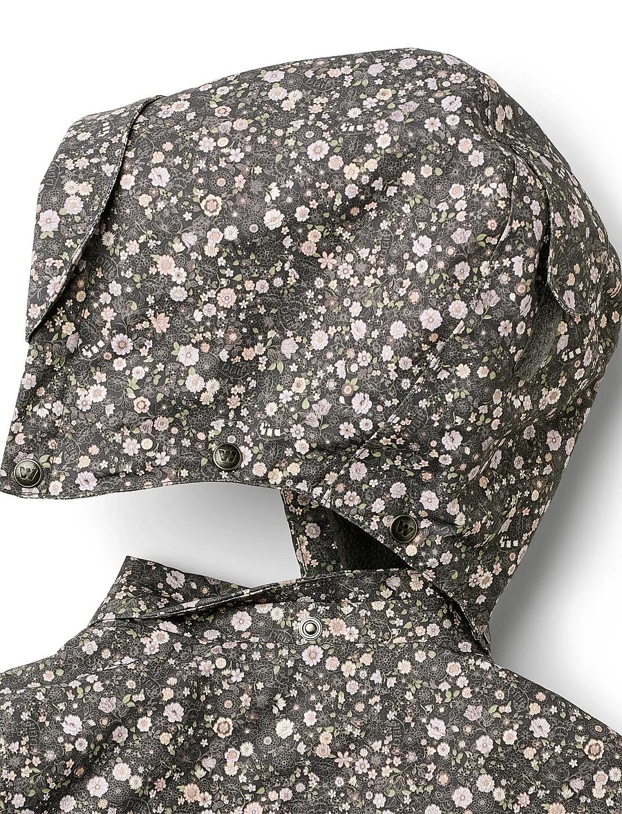 Wheat - Jacket Tove Tech - dunjackor & fodrade jackor - black sea open flowers - 3