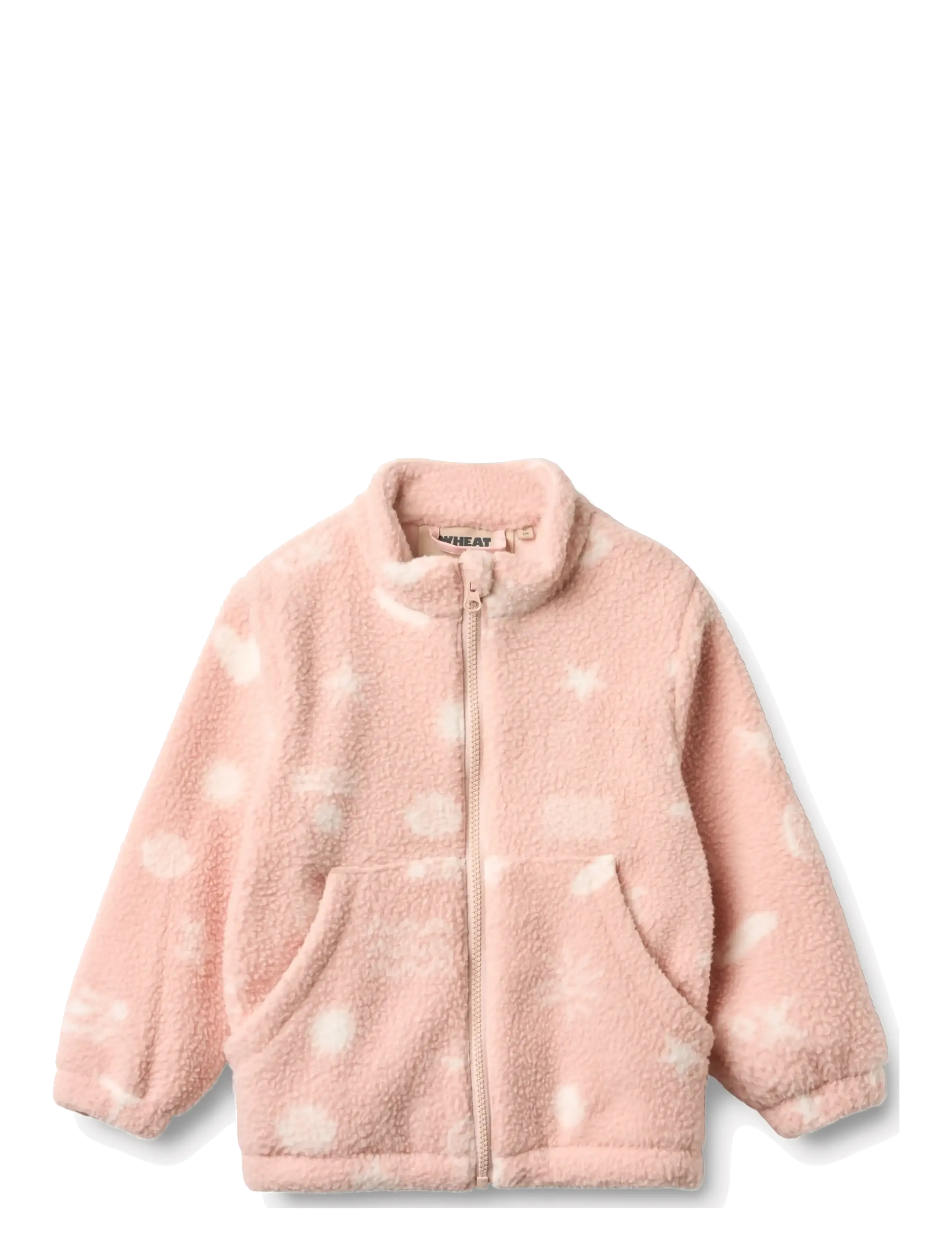 Wheat Fleece Jacket Helge, 104, Oberbekleidung, Rosa - Jackets, Kinder