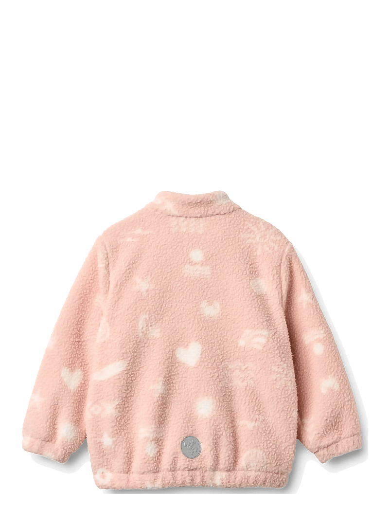 Wheat - Fleece Jacket Helge - fleece jackets - cameo rose jacquard - 1