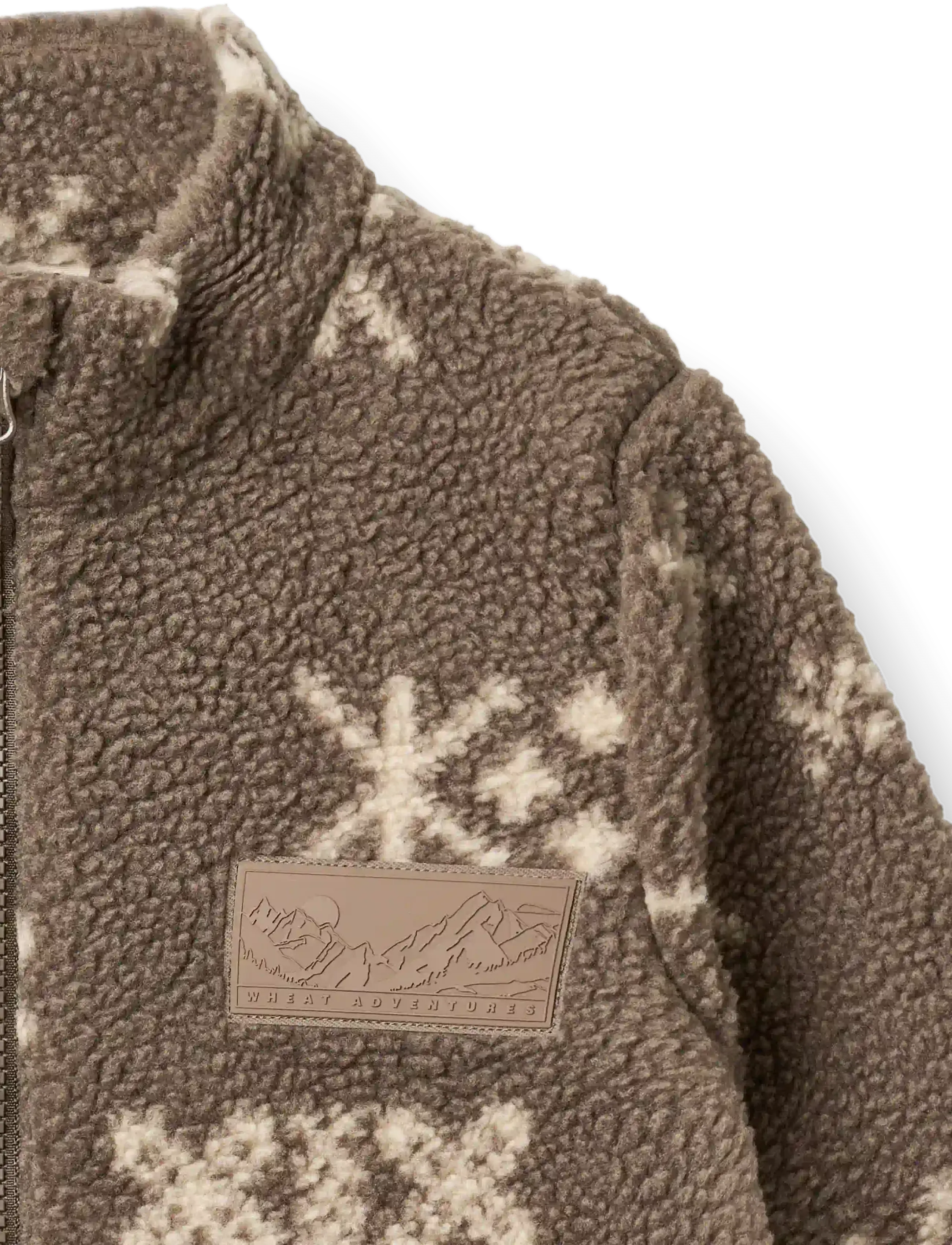 Wheat - Fleece Jacket Helge - fleecejakker - dry wood jacquard - 2