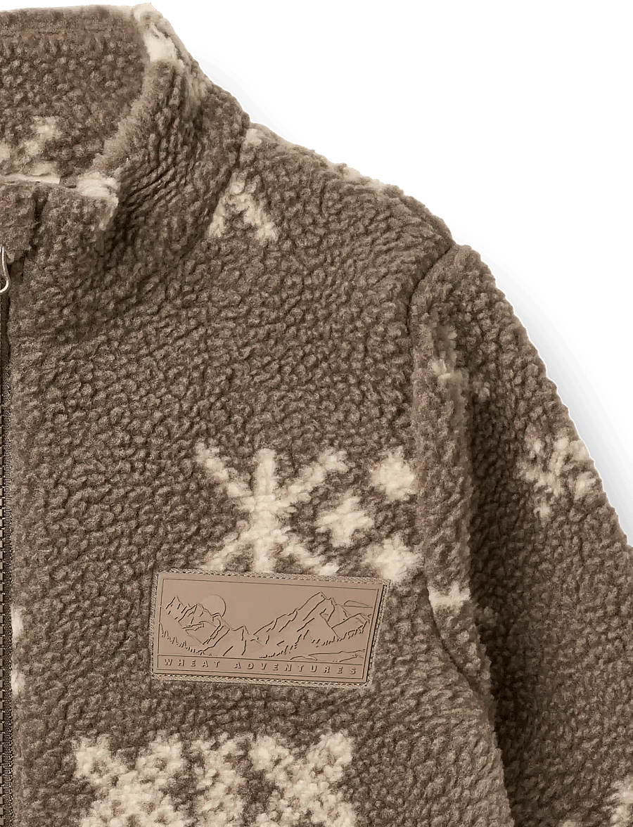 Wheat - Fleece Jacket Helge - fleecejakker - dry wood jacquard - 2