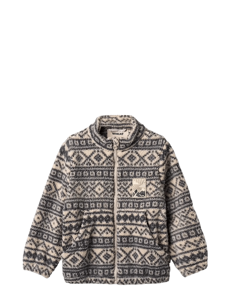Wheat - Fleece Jacket Helge - fleecejacken - warm sand jaquard - 0
