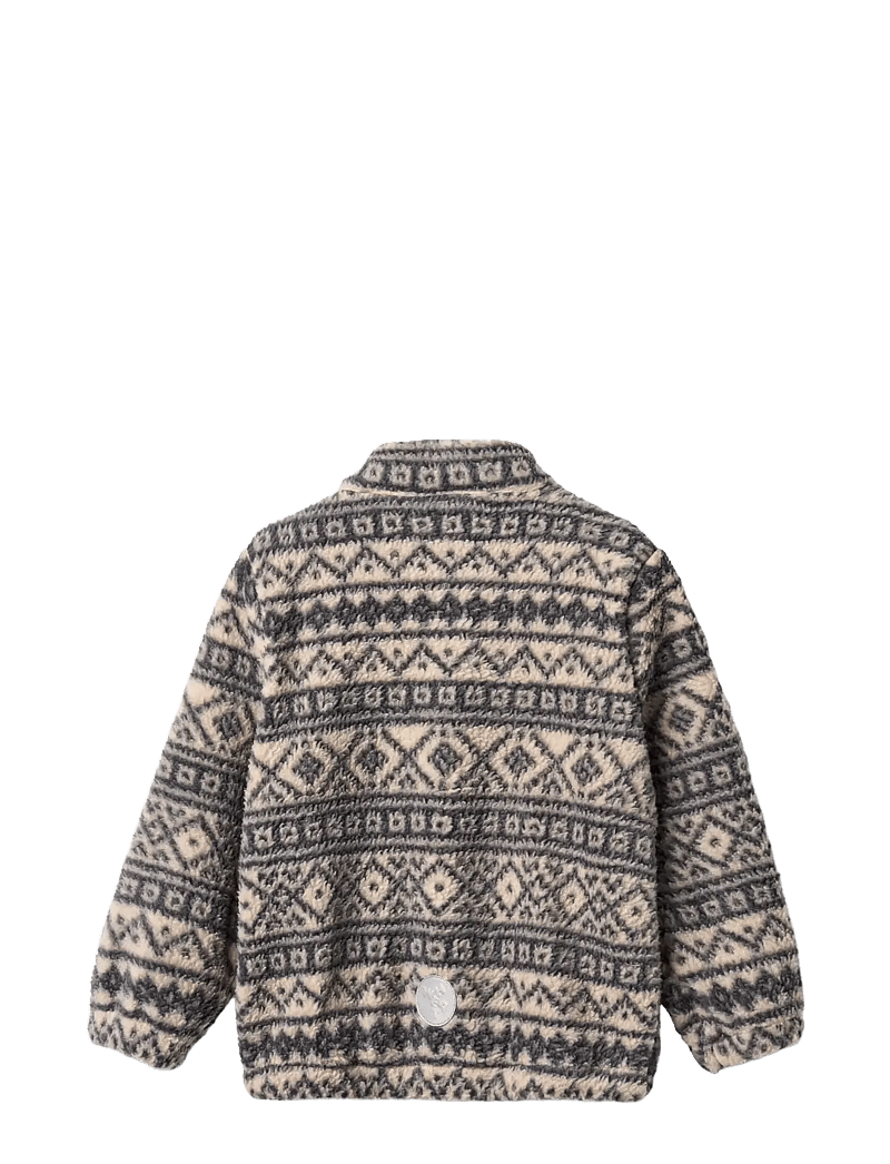 Wheat - Fleece Jacket Helge - fleecejacken - warm sand jaquard - 1