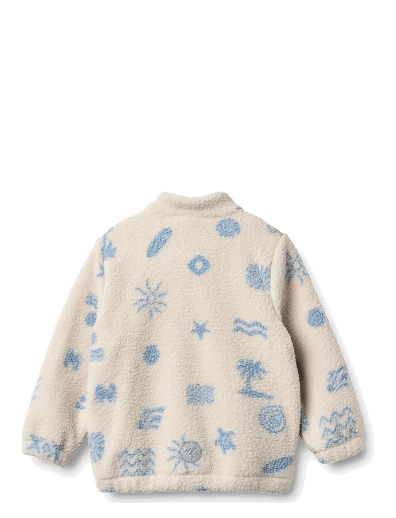 Wheat - Fleece Jacket Helge - fleecejacken - white onyx jacquard - 1