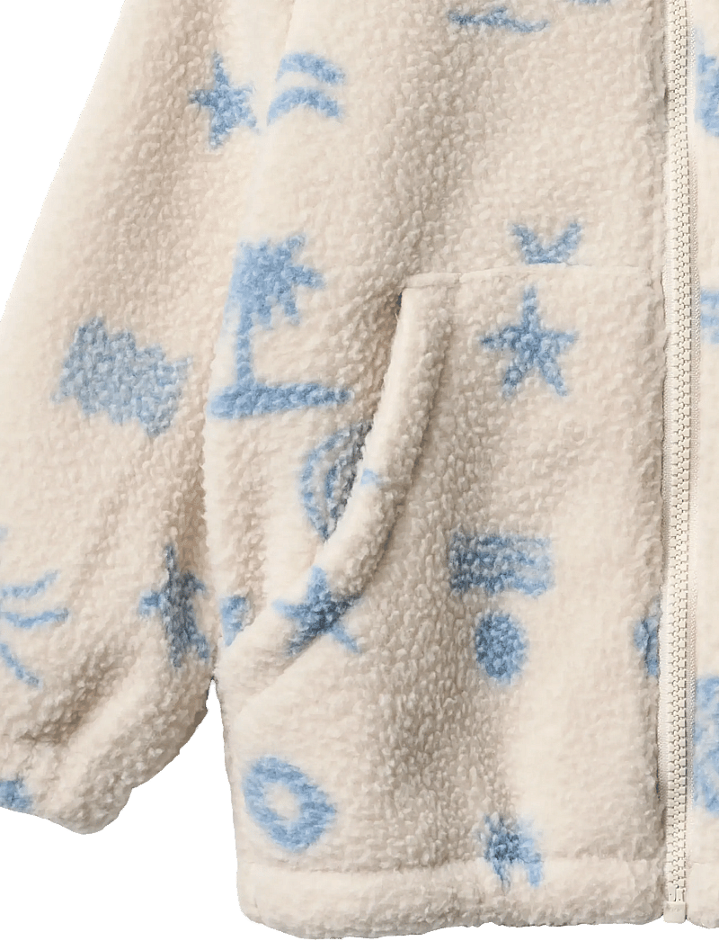 Wheat - Fleece Jacket Helge - fleecejacken - white onyx jacquard - 2