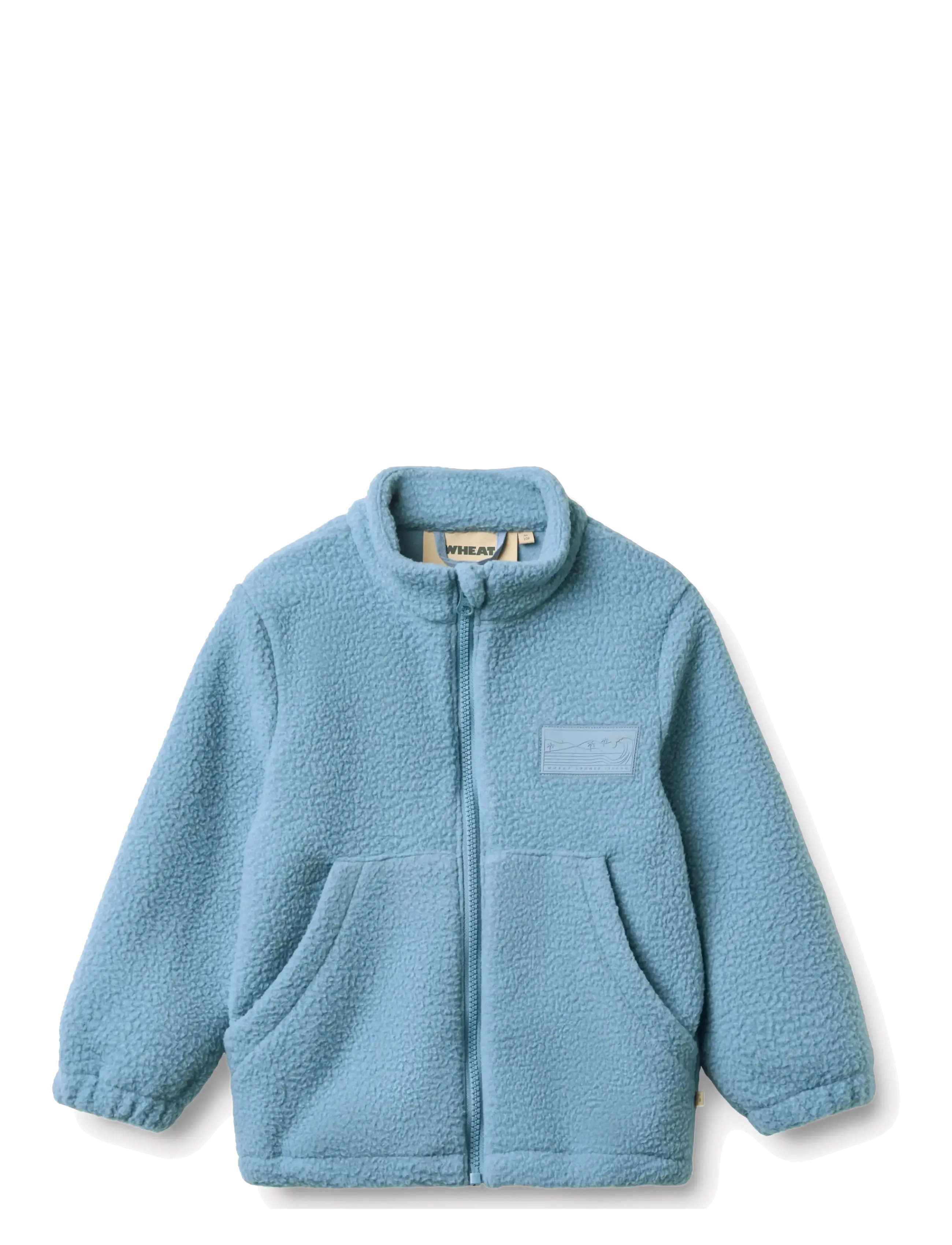 Wheat Fleece Jacket Helge - Teismelised 140-176 - FADED DENIM / blue