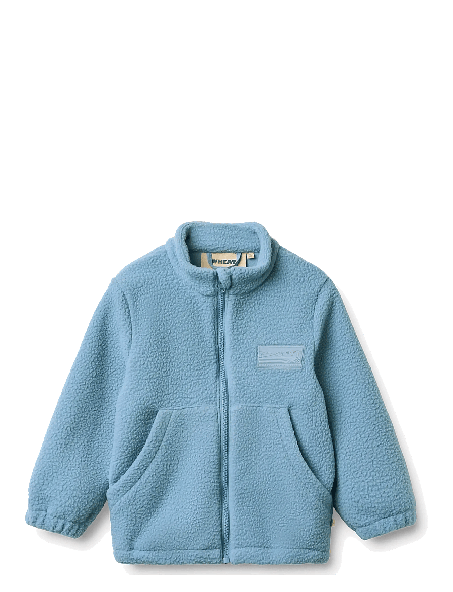 Wheat - Fleece Jacket Helge - fleecejackor - faded denim - 1
