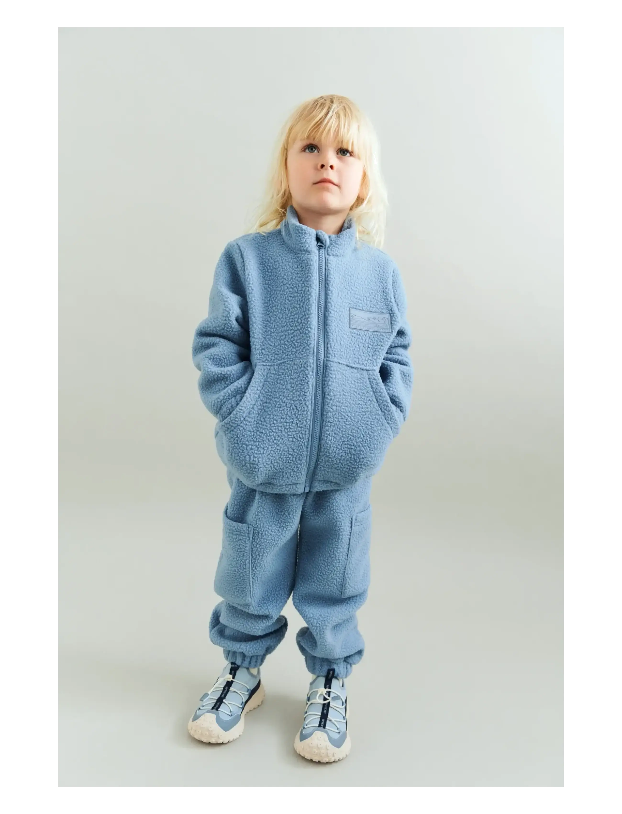 Wheat - Fleece Jacket Helge - herbstjacken - faded denim - 3
