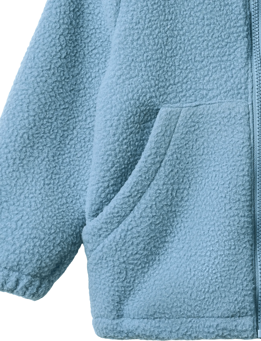 Wheat - Fleece Jacket Helge - fleecejackor - faded denim - 4