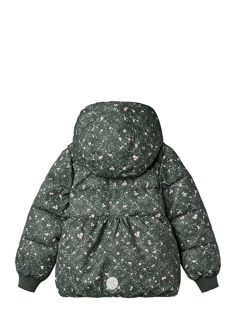 Wheat - Puffer Jacket Karla - vinterjackor - forest lake checked flowers - 2