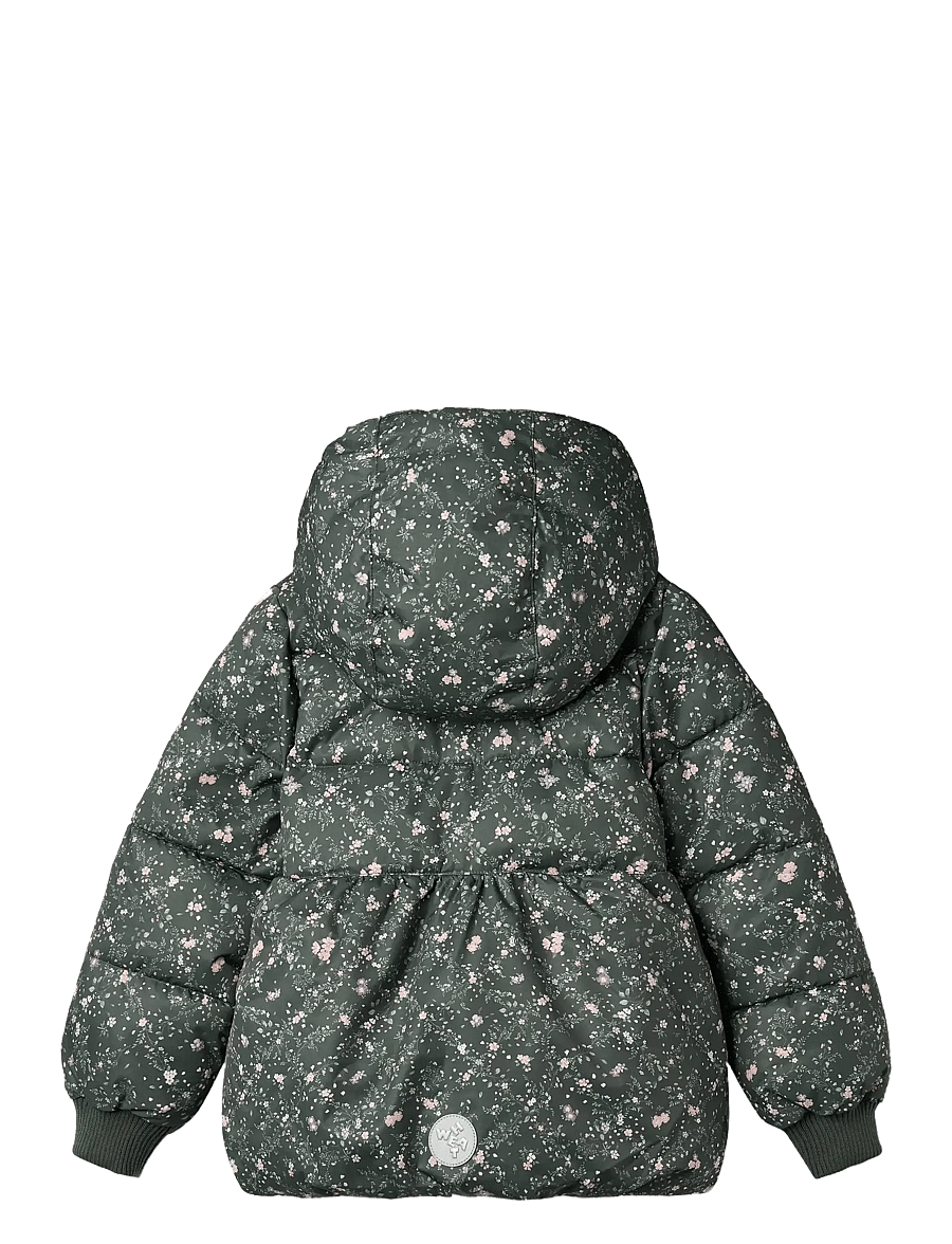 Wheat - Puffer Jacket Karla - winterjas - forest lake checked flowers - 2