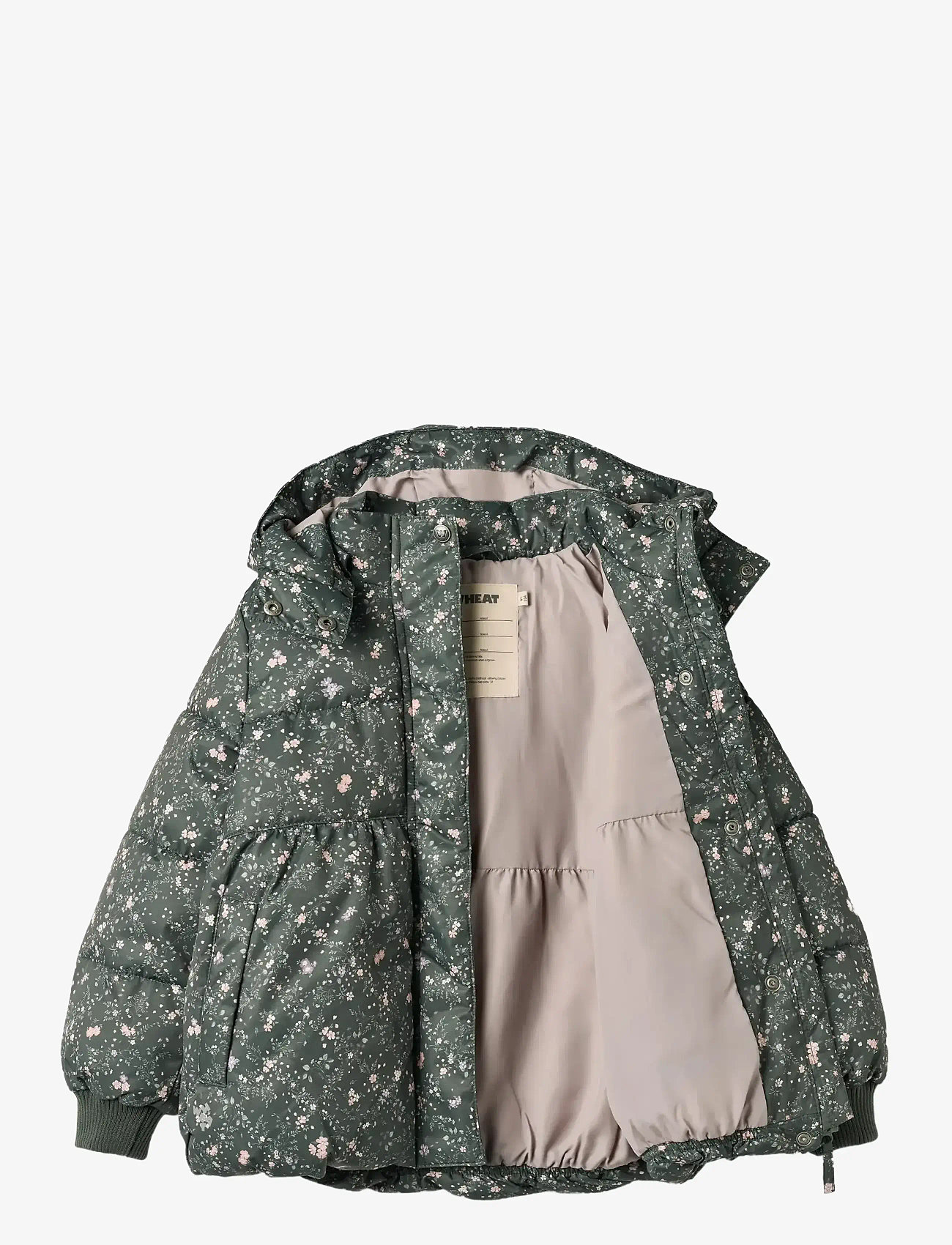 Wheat - Puffer Jacket Karla - puhvis ja polsterdatud - forest lake checked flowers - 2