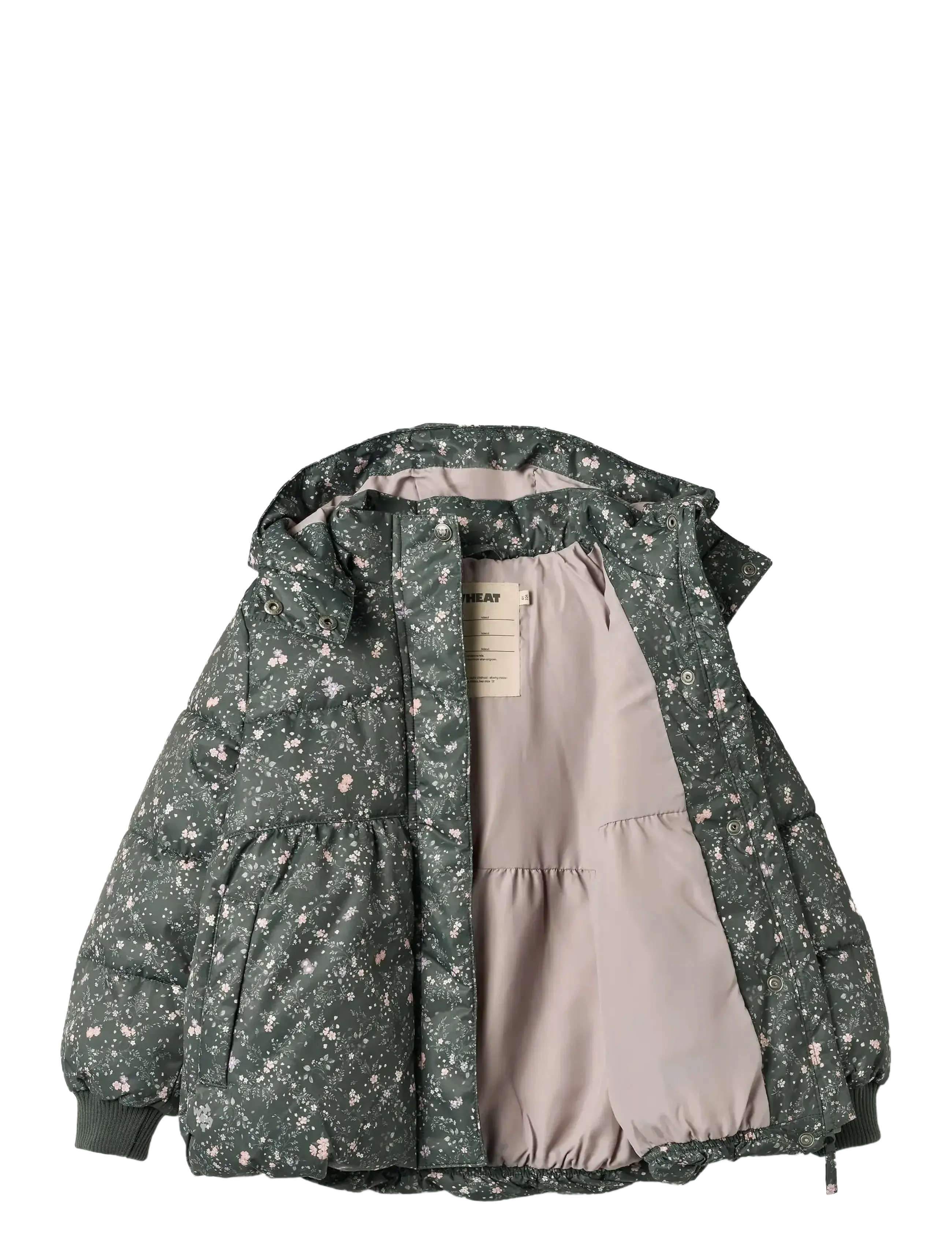 Wheat - Puffer Jacket Karla - gewatteerde jassen - forest lake checked flowers - 3