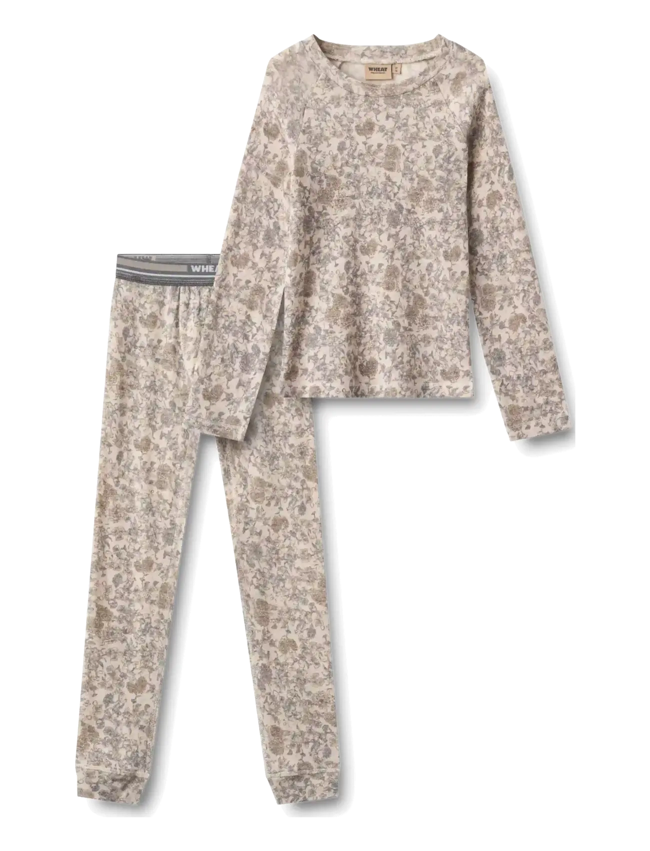 Wheat Baselayer Set - Alusriiete komplektid - GREY WINTER FLOWERS / grey