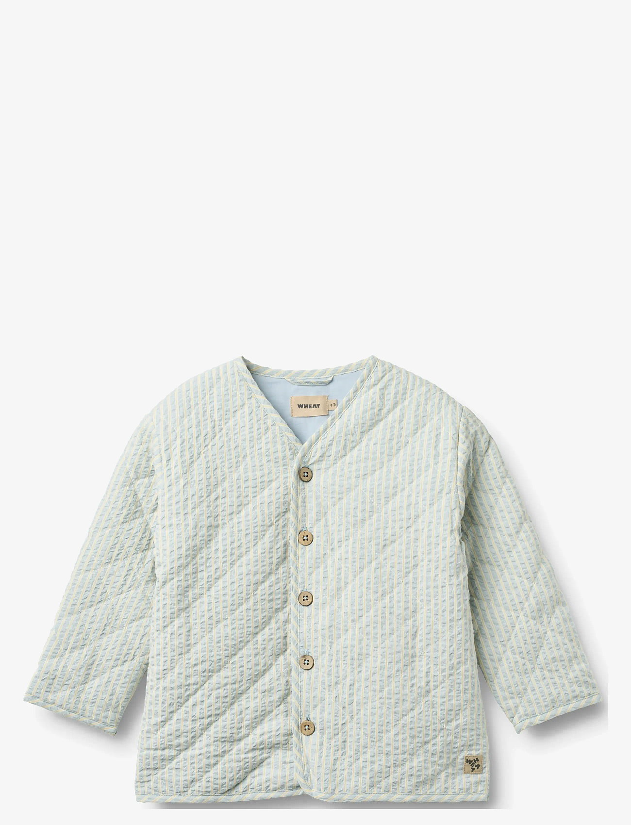 Wheat - Quilt Jacket Saxo - quiltede jakker - summer sky stripe - 0