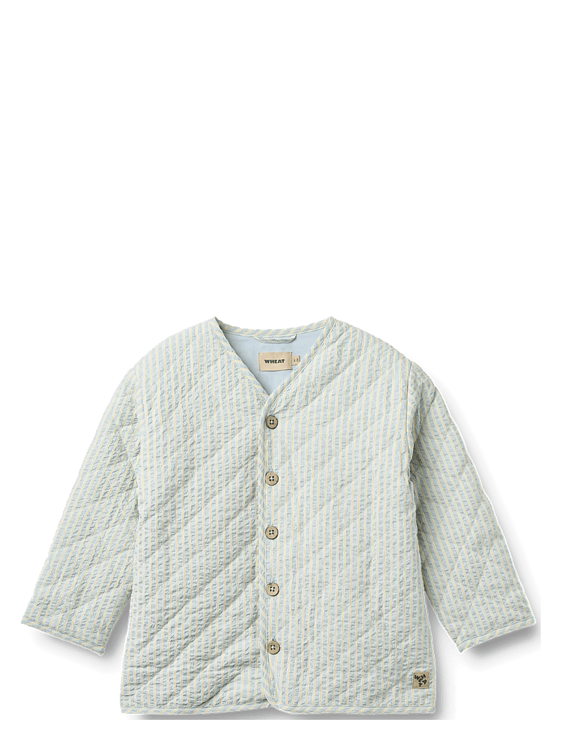 Wheat - Quilt Jacket Saxo - quiltede jakker - summer sky stripe - 0
