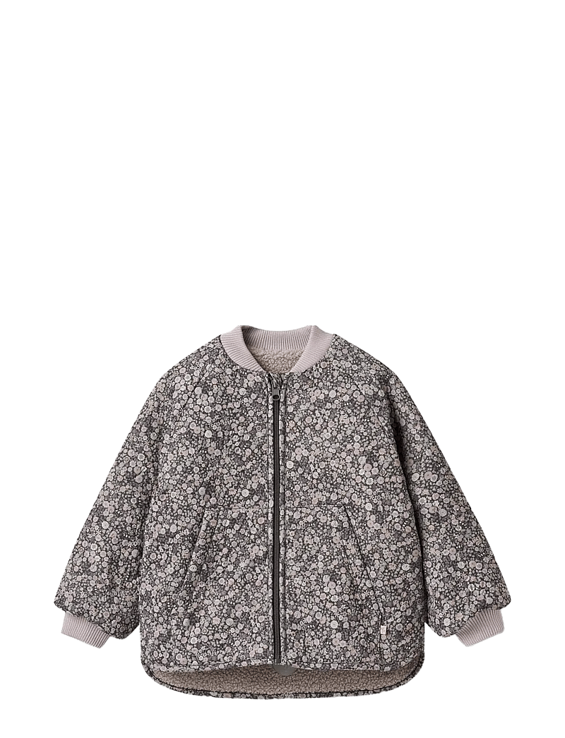 Wheat - Reversible Thermo Jacket Lake - fleecejakker - black sea flowers - 1