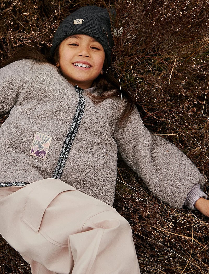 Wheat - Reversible Thermo Jacket Lake - fleecejakker - black sea flowers - 0