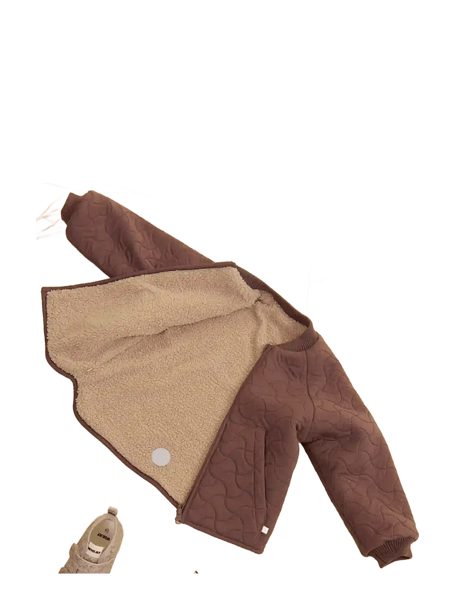 Wheat - Reversible Thermo Jacket Lake - fliisjakid - plum - 1