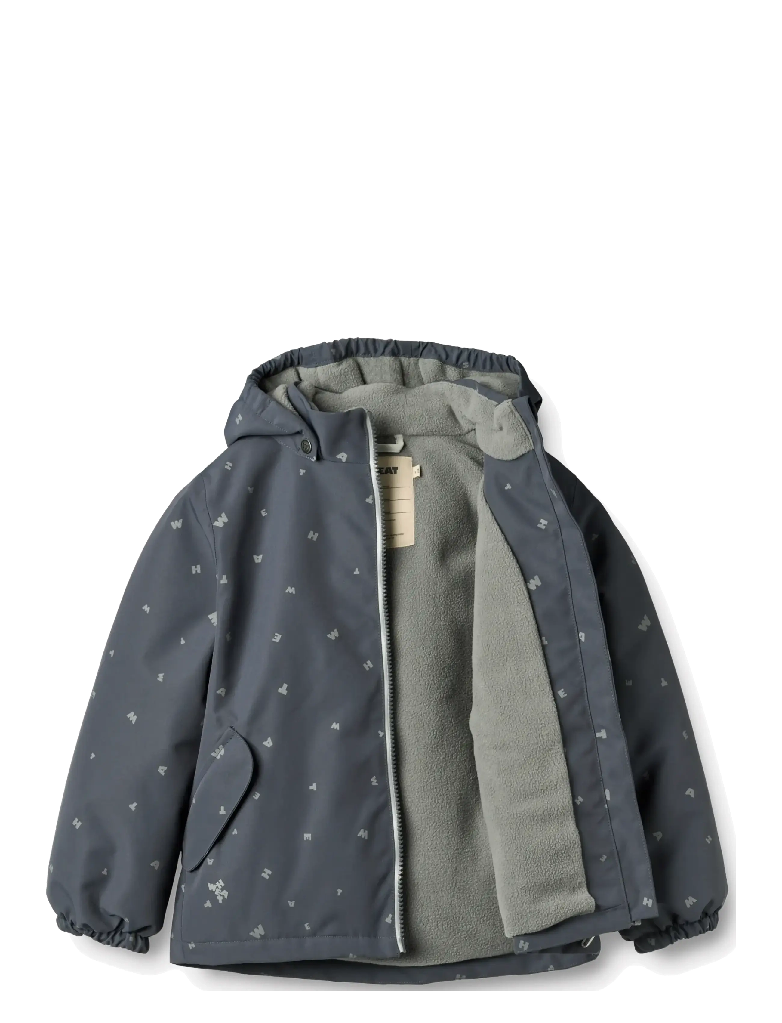 Wheat - Jacket Svende - vinterjakker - greyblue letters - 2