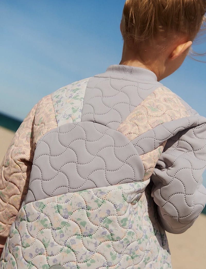 Wheat - Thermo Jacket Helmao - quiltede jakker - purple light petunias - 3