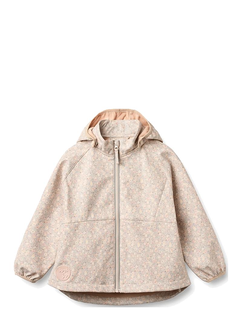 Wheat - Softshell Jacket Mitta - softshell jakker - rose shadow flowers - 1