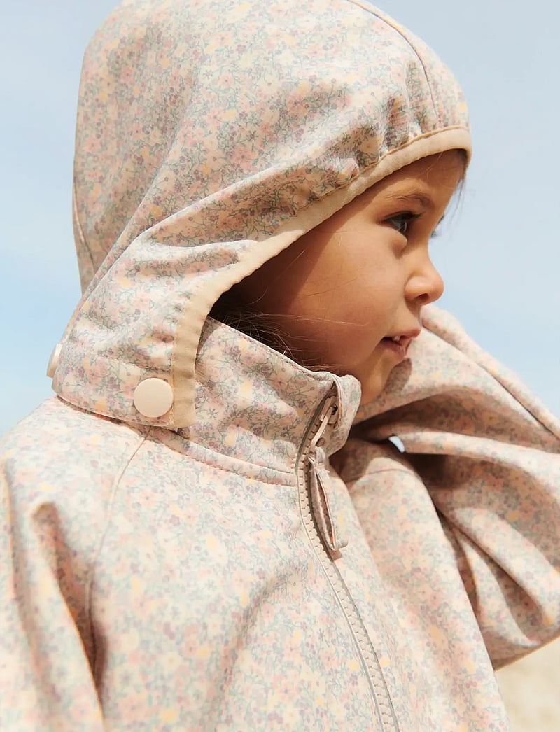 Wheat - Softshell Jacket Mitta - softshell jakker - rose shadow flowers - 0