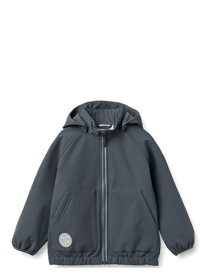 Wheat - Softshell Jacket Alleo - softshell jakker - greyblue - 1