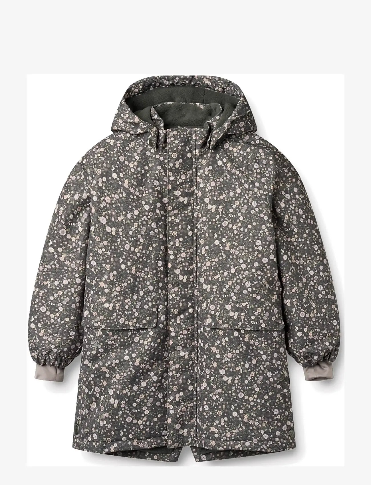 Wheat - Parka Jello - vinterjakker - black sea open flowers - 0