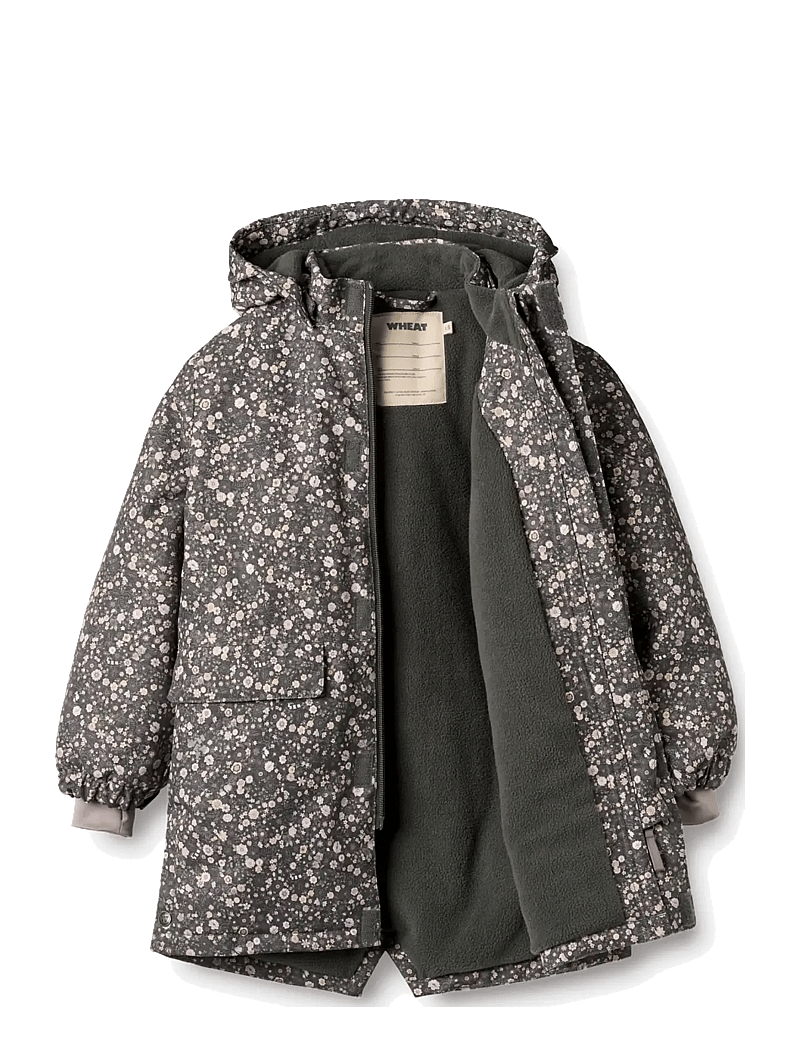 Wheat - Parka Jello - dunjackor & fodrade jackor - black sea open flowers - 1