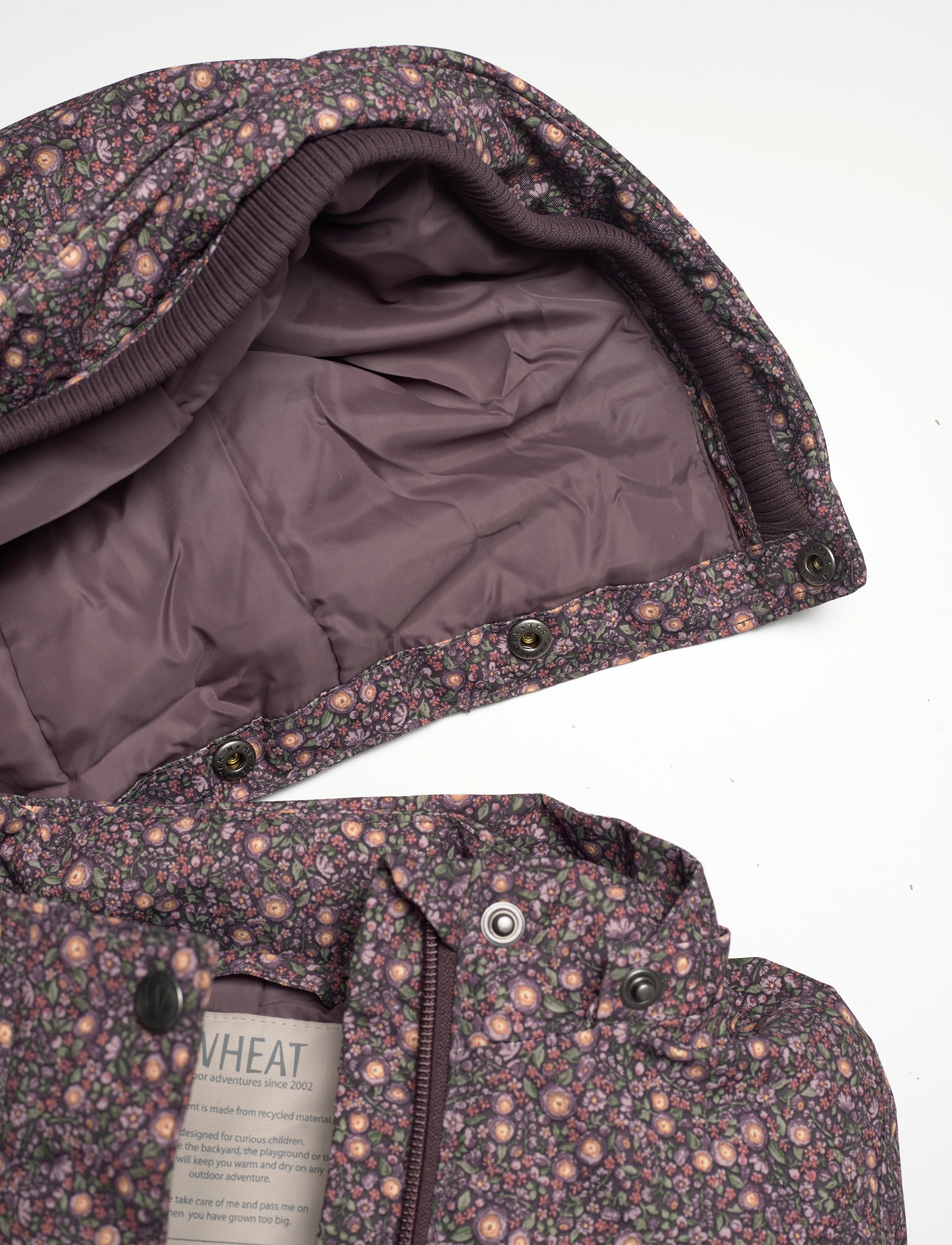 Wheat - Jacket Mimmi Tech - eggplant buttercups - 2