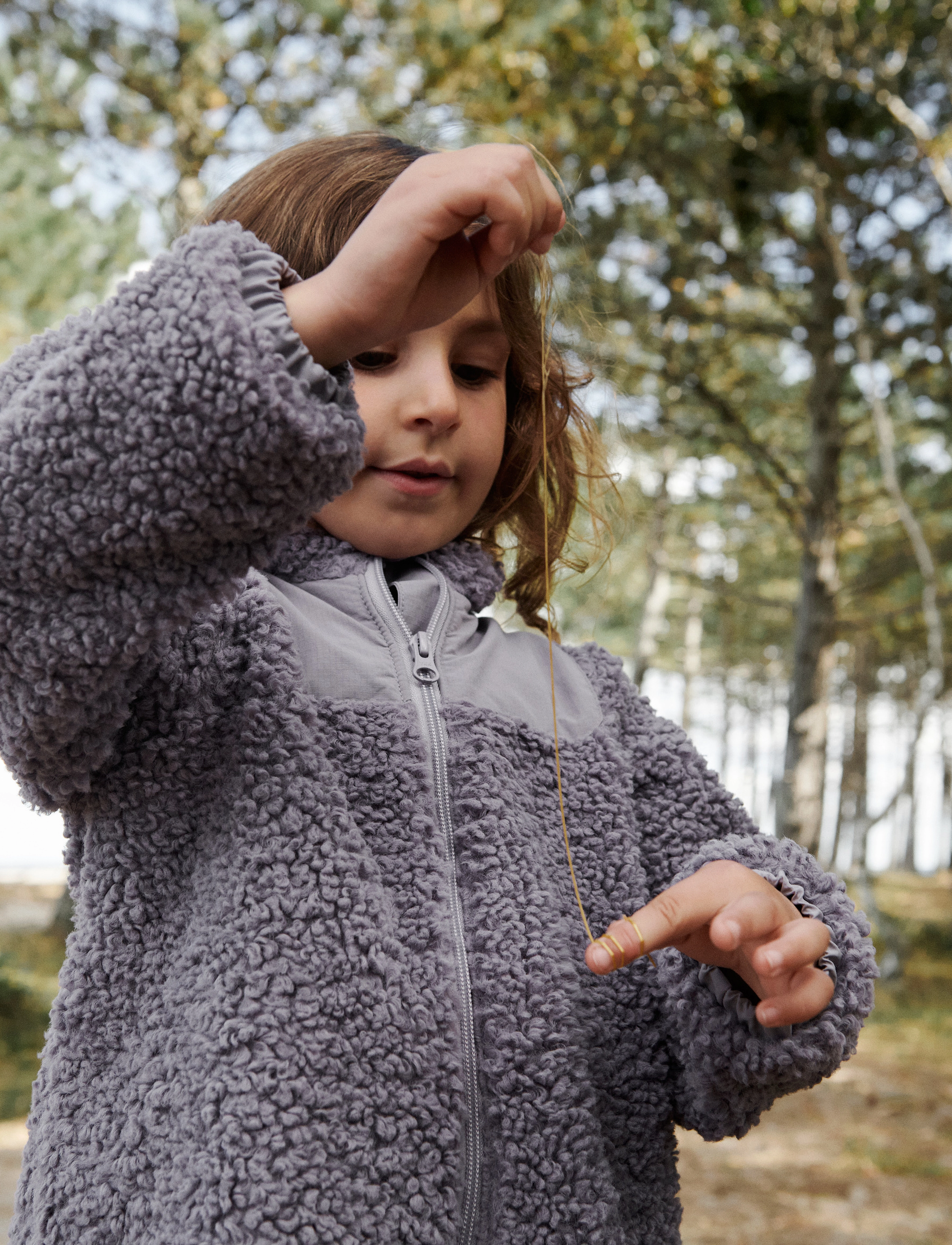 Wheat - Pile Jacket Vema - lavender - 2