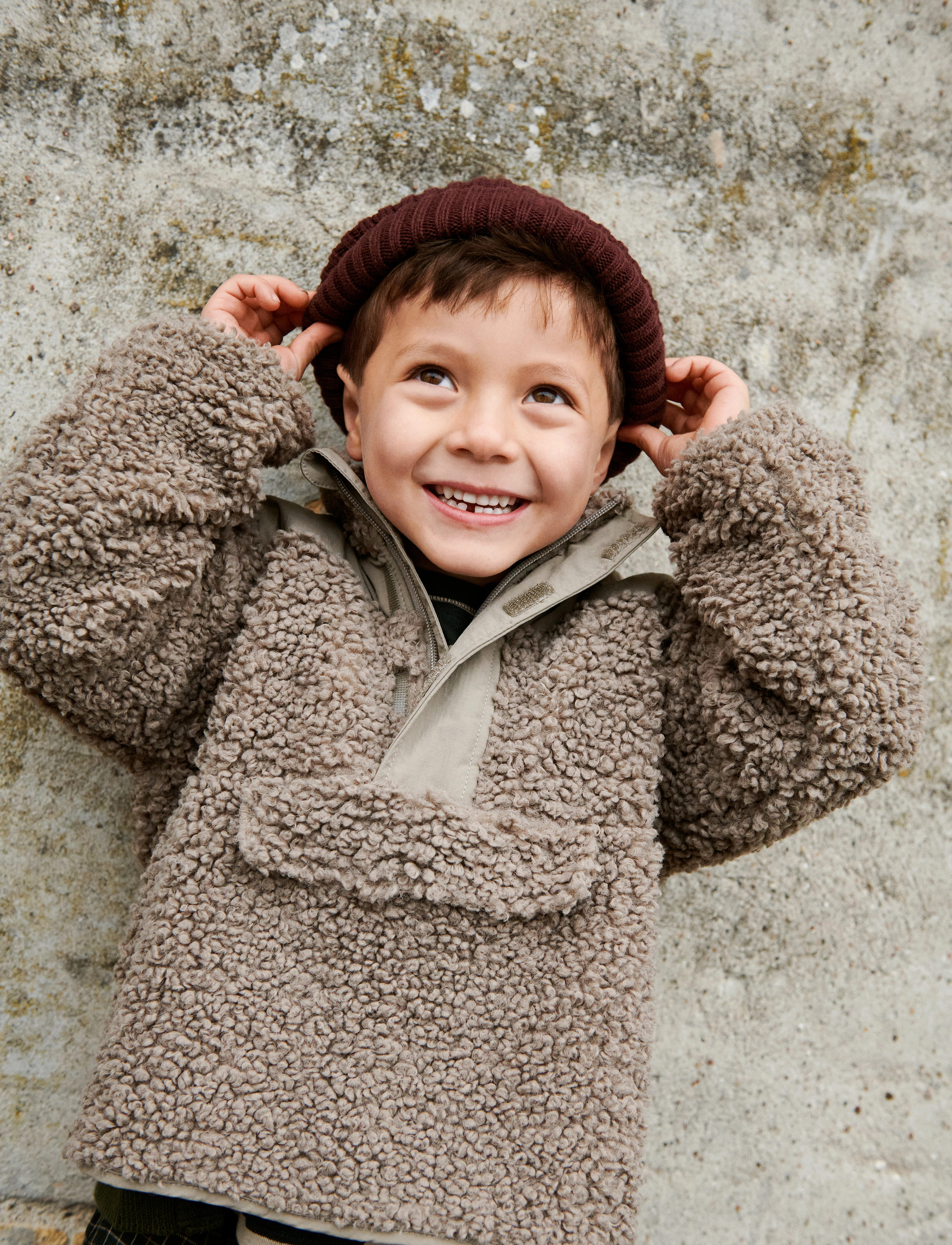 Wheat - Pile Anorak Ruko - beige stone - 2