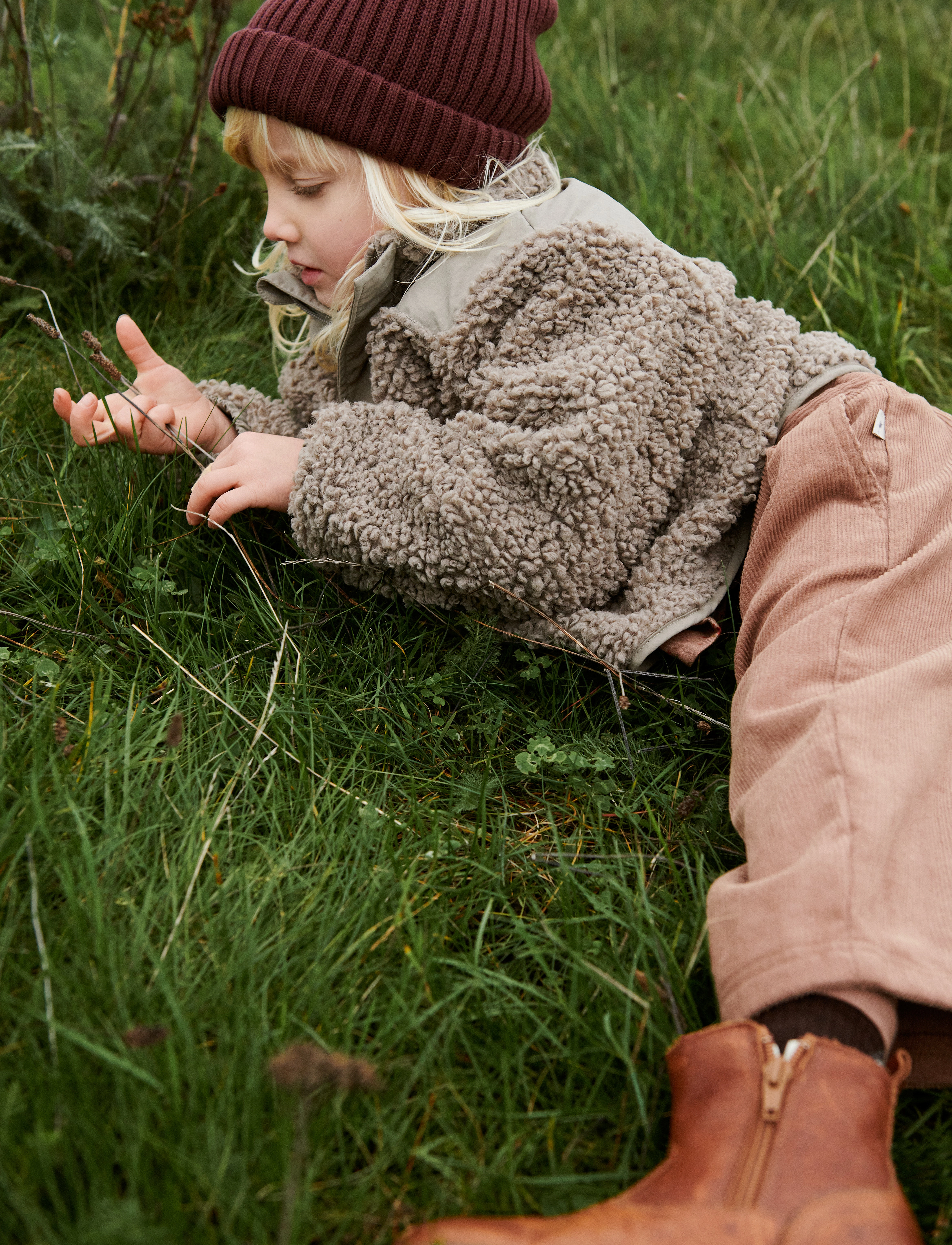 Wheat - Pile Anorak Ruko - beige stone - 4