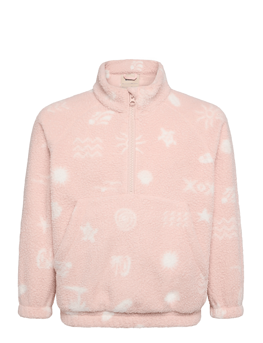 Wheat - Fleece Anorak Moon - cameo rose jacquard - 0