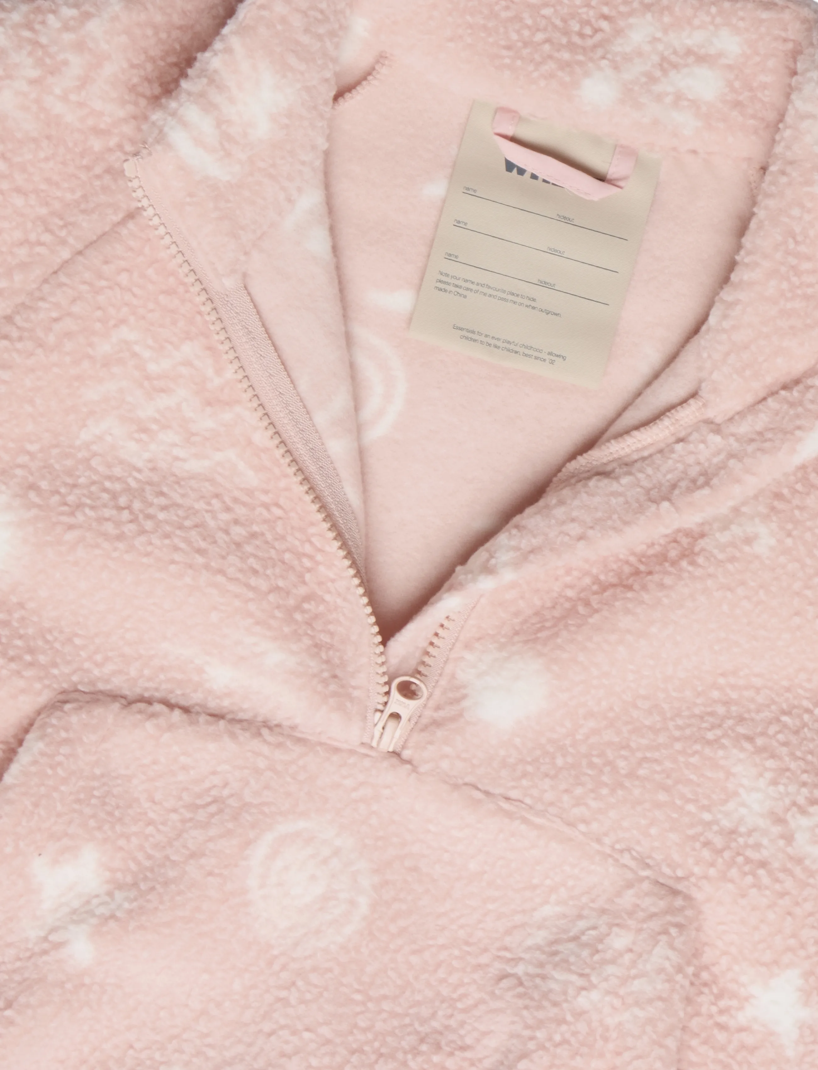 Wheat - Fleece Anorak Moon - cameo rose jacquard - 2