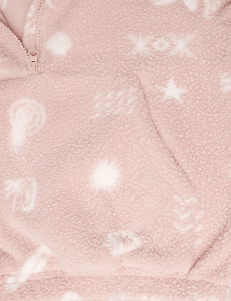 Wheat - Fleece Anorak Moon - cameo rose jacquard - 3