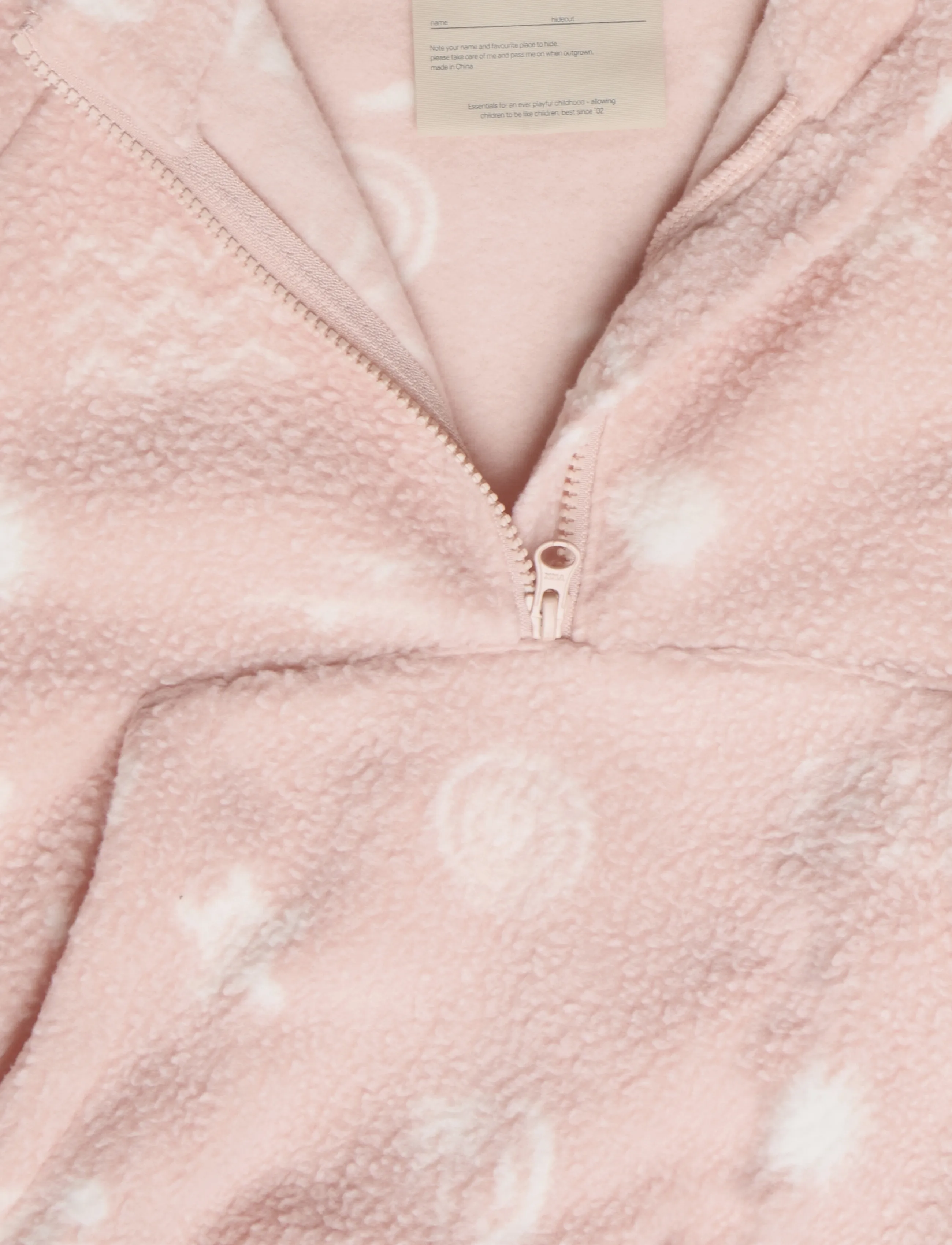 Wheat - Fleece Anorak Moon - cameo rose jacquard - 4
