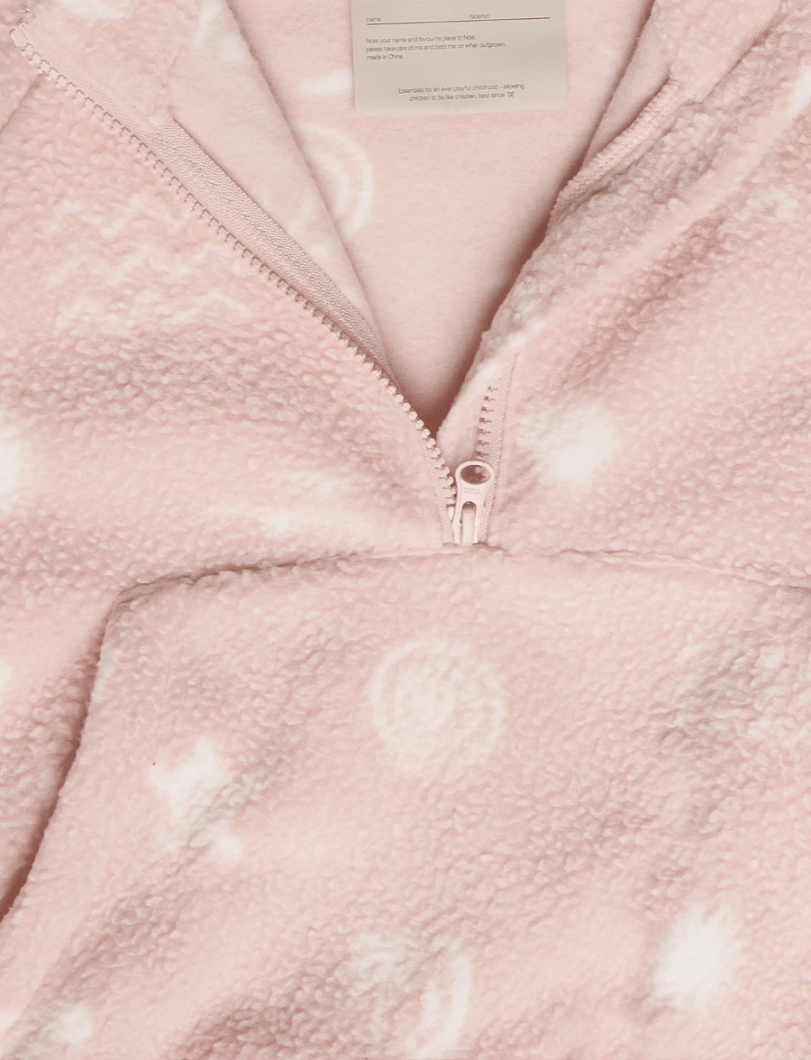 Wheat - Fleece Anorak Moon - cameo rose jacquard - 4