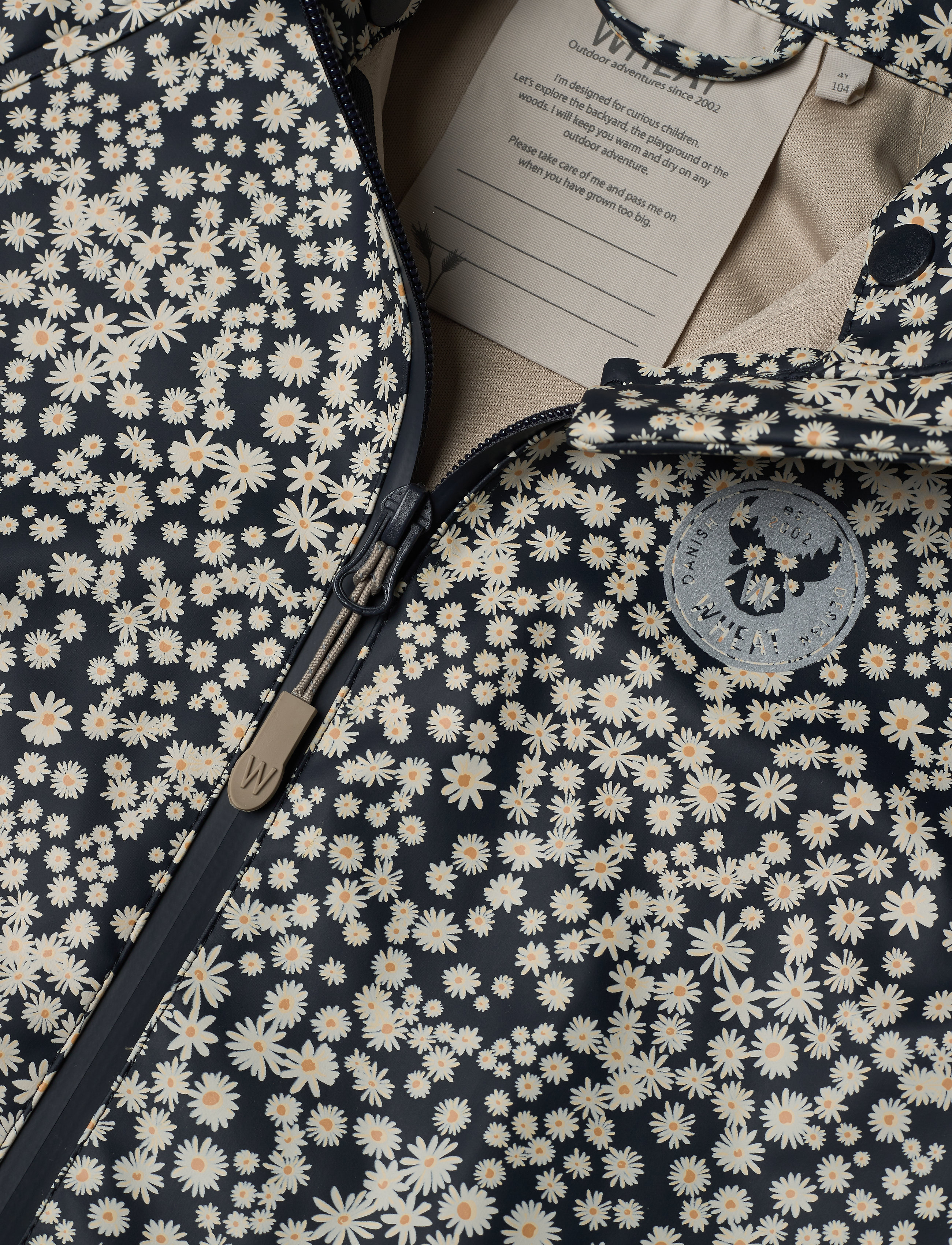 Wheat - Rainwear Charlie - ink flowers - 4
