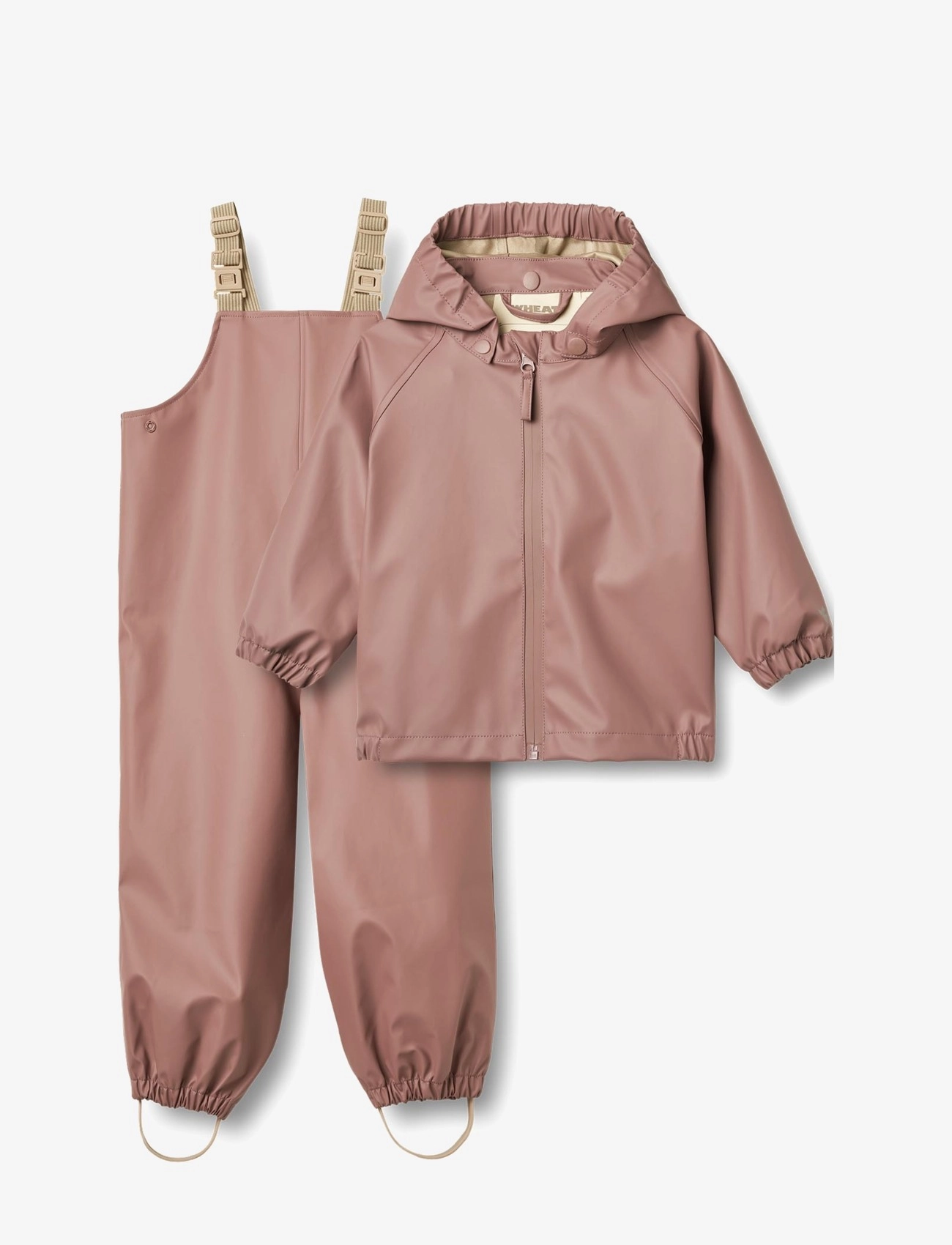 Wheat Rainwear Charlie Set, 110, Rainwear, Rosa - Sets, Kinder