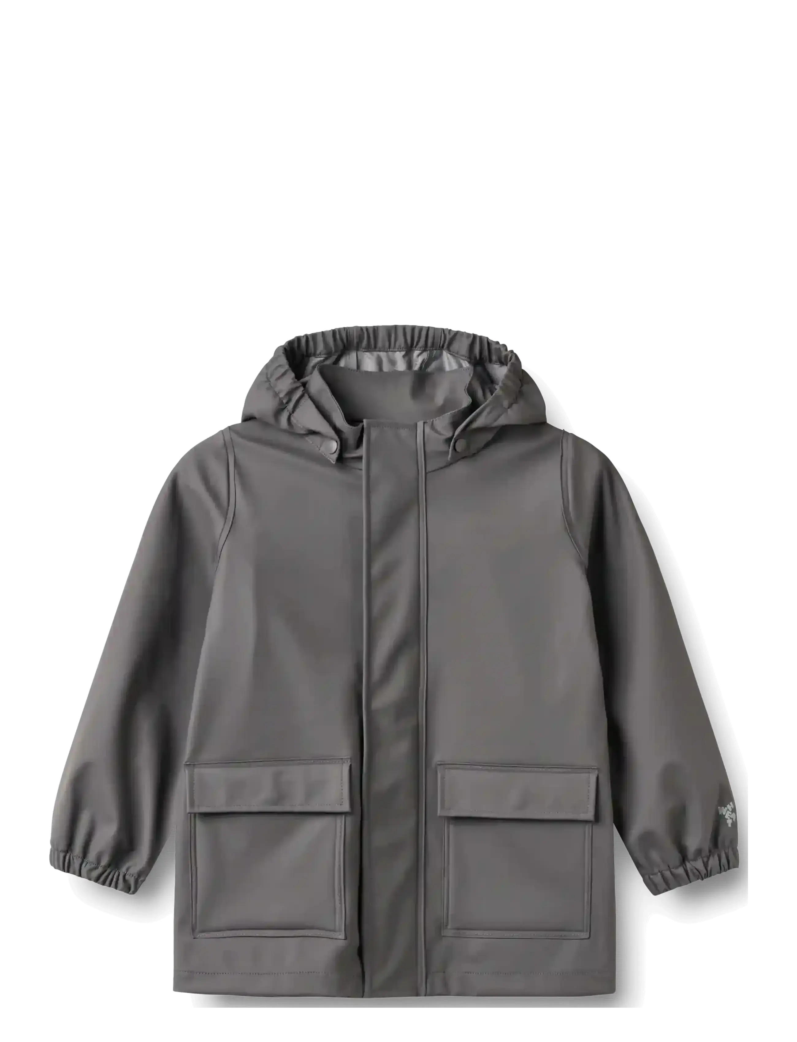 Wheat Rainwear Ollo Jacket, 116, Rainwear, Grau - Jackets, Kinder
