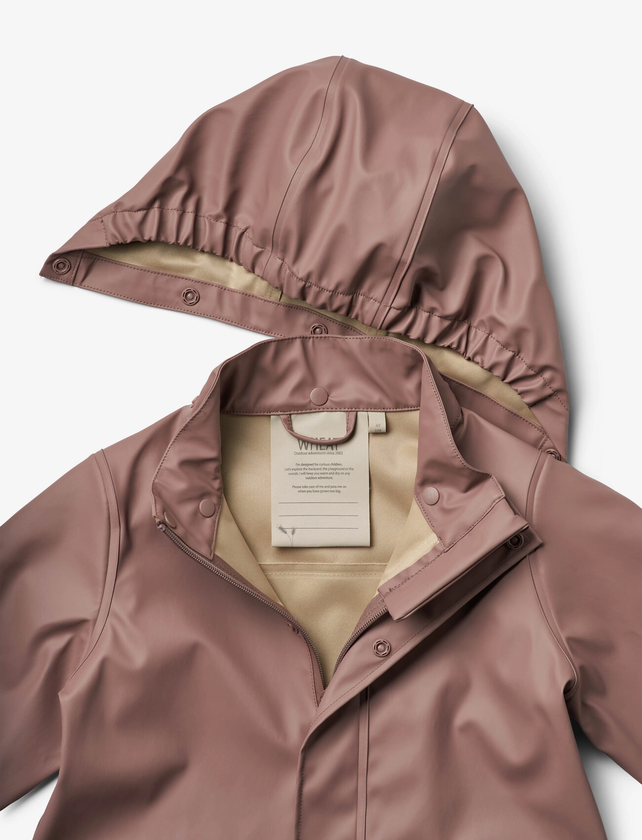 Wheat - Rainwear Ollo Jacket - rain coats - dusty lilac - 2