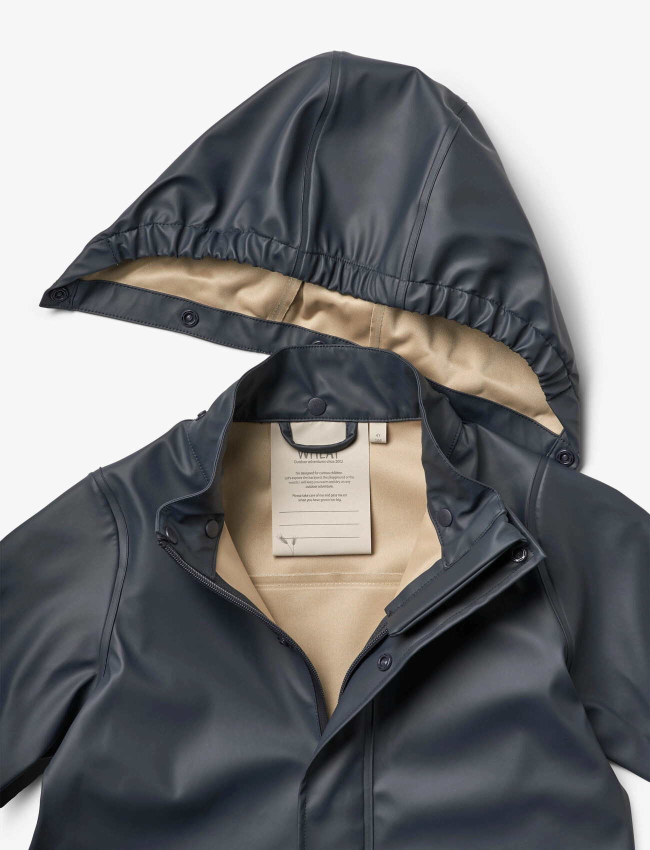 Wheat - Rainwear Ollo Jacket - vihmajoped - ink - 2