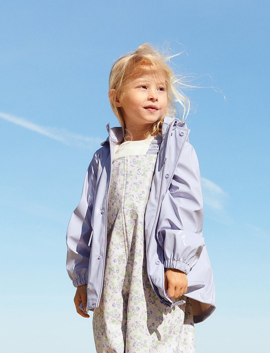 Wheat - Rainwear Ollo jacket - regnjakker - lilac cosmic sky - 0
