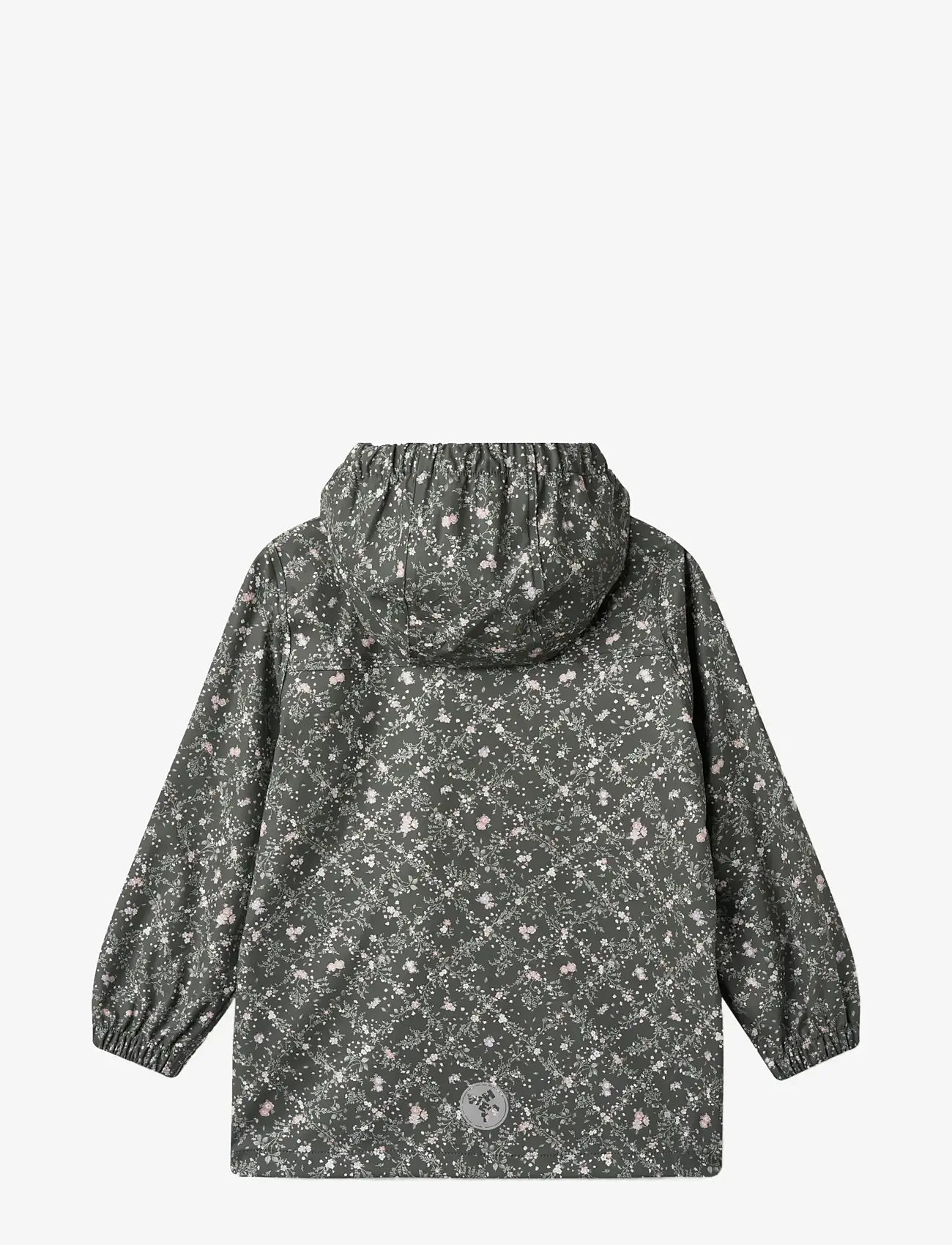 Wheat - Rainwear Ollo jacket - overtøj - forest lake checked flowers - 1