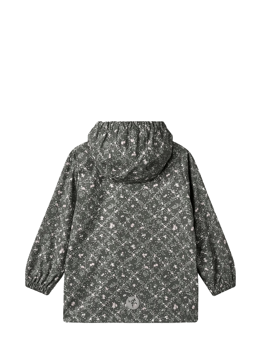 Wheat - Rainwear Ollo Jacket - regnjakker - forest lake checked flowers - 2