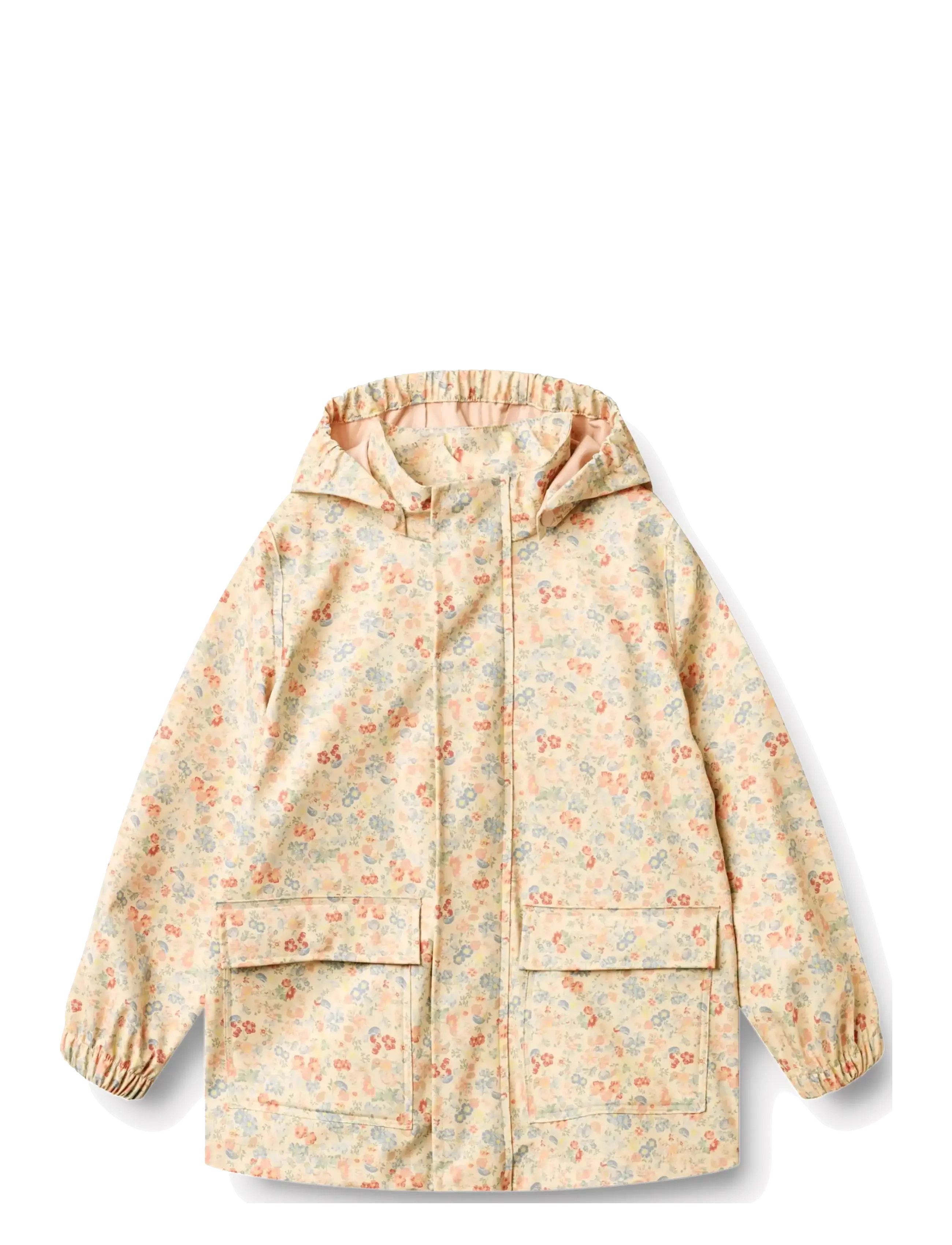 Wheat Rainwear Ollo Jacket - Regnjakker - FLOWERS AND SEASHELLS / yellow